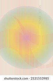 Diseño de póster de Vector geométrico mínimo Abstractas con líneas y círculos coloridos degradados. Colección de fondos abstractos para cubiertas, volantes, Plantillas, folletos, tarjetas, folletos, marcas, etc.