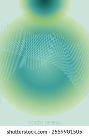 Abstract  Minimal Geometric Vector Poster Design with Lines and Gradient Colorful Circles. Collection of Abstract Backgrounds for Covers, Flyers, Templates, Booklets, Cards, Brochures, Branding, etc.