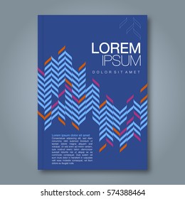 Abstract minimal geometric zigzig design background for business annual report book cover brochure flyer poster