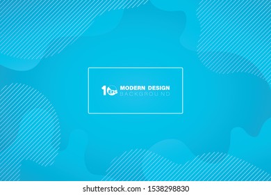 Abstract minimal gradient blue shape pattern design background. Decorate for template design, ad, artwork, presentation. illustration vector eps10