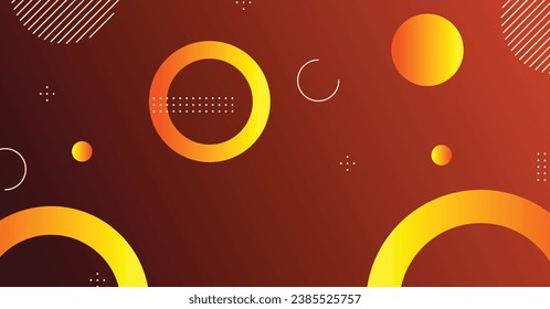 Abstract minimal gradient geometric circle background. Dynamic shapes composition