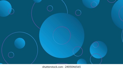 Abstract minimal gradient geometric circle background. Dynamic shapes composition
