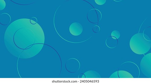 Abstract minimal gradient geometric circle background. Dynamic shapes composition