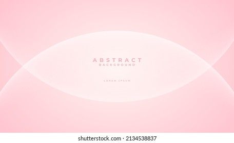 Abstract minimal gradient pink curves background. Landing page, flyer, banner, card. Vector