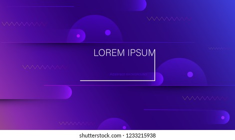 Abstract minimal gradient shapes and geometric pattern composition. Colorful gradient background. Vector abstract modern graphic design for template, poster, wallpaper, flyer, banner