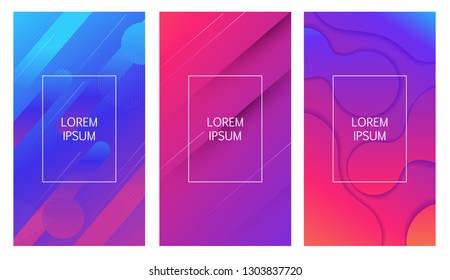 Abstract Minimal Gradient  shapes geometric background. Vector Illustration EPS10