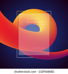 Abstract minimal gradient shapes and geometric pattern composition. Colorful gradient background. Vector abstract modern graphic design for template, poster, wallpaper, flyer, banner