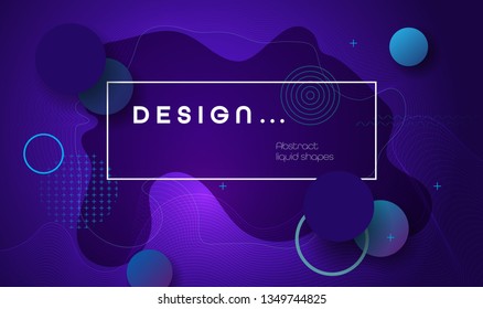 Abstract minimal gradient shapes and geometric pattern composition. Colorful gradient background. Vector abstract modern graphic design for template, poster, wallpaper, flyer, banner