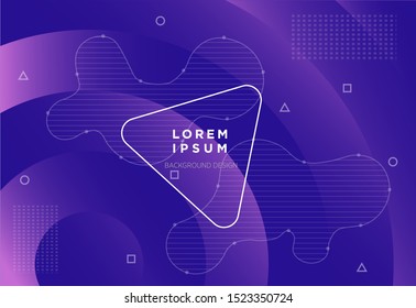 Abstract minimal gradient shapes and geometric pattern composition. Colorful gradient background. Vector abstract modern graphic design for template, poster, wallpaper, flyer, banner