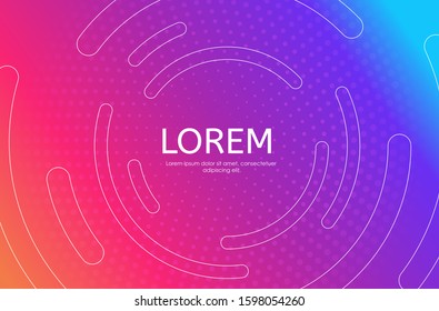 Abstract Minimal Gradient  shapes geometric background. Vector Illustration EPS10
