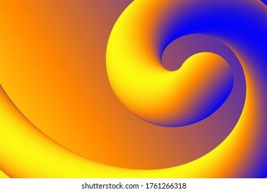 Abstract minimal graphic design, liquid and flow dynamic, wave shape. Vector art illustration trendy 3d fluid shape and blend color with gradient background for poster, banner template or cover