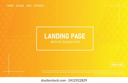 Abstract minimal Halftone, Rectangle background with Orange color. Vector illustration