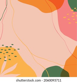 abstract minimal hand-drawn background vector