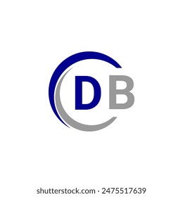 Abstract minimal letter BD DB logo design template - vector.