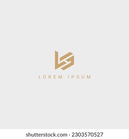 Abstract minimal letter LG GL icon logo vector symbol.