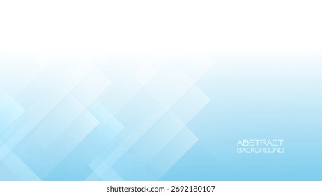 Abstrai linhas de luz mínimas com um fundo azul. Design moderno de banner