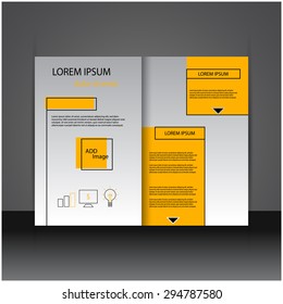 Abstract minimal line banners, speech box, icons brochure / flyer design, eps10 Vector.