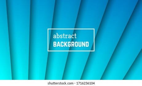 Abstrakter geometrischer minimaler Zeilenhintergrund.  Blaue Linienform für Banner, Vorlagen, Karten. Vektorillustration.