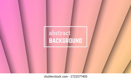 Abstract minimal line geometric background.  Pink line layer shape for banner, templates, cards. Vector illustration.