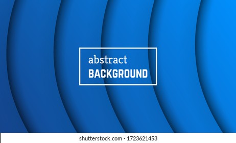 Fondo geométrico de línea mínimo abstracto.  Forma de capa de línea azul para banner, plantillas, tarjetas. Ilustración vectorial.