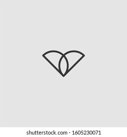 Abstract minimal logo design template