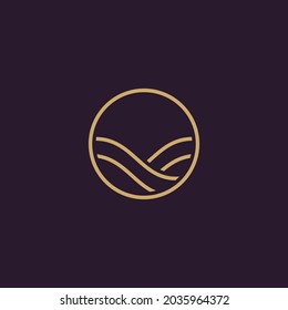 Abstrakte minimale Design-Vorlage für das Logo. Grafisches Symbol für die Unternehmensidentität.Creative Vector Graphic Element.