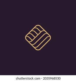 Abstract Minimal logo Design Template. Graphic Symbol for Corporate Business Identity.Creative Vector Graphic Element.
