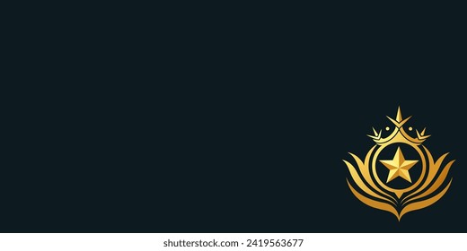 Abstract minimal luxury gradient background. Flat vector.