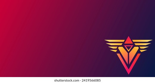 Abstract minimal luxury gradient background. Flat vector.