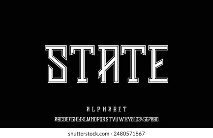 Abstract minimal modern alphabet font. Urban minimalist typography future digital fashion creative logo font.