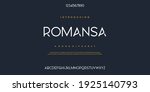 Abstract minimal modern alphabet fonts. Typography technology vector illustration
