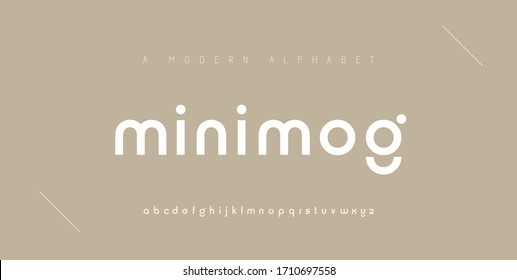 Abstract minimal modern alphabet fonts. Typography minimalist urban digital fashion future creative logo font. vector illustration - Shutterstock ID 1710697558