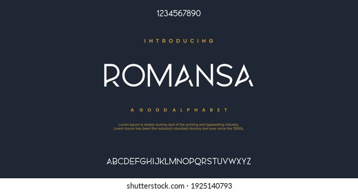 Abstract minimal modern alphabet fonts. Typography technology vector illustration - Shutterstock ID 1925140793