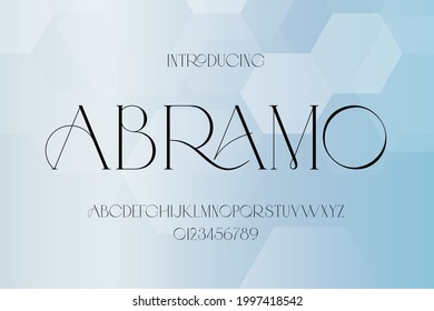 Abstract Minimal Modern Alphabet Fonts. Typography Technology Electronic Digital Music Future Creative Font. Vector Illustraion