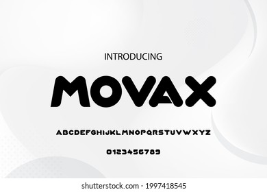 Abstract minimal modern alphabet fonts. Typography technology electronic digital music future creative font. vector illustraion