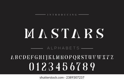 Abstract minimal modern alphabet fonts. Typography technology electronic digital music future creative font. vector illustration