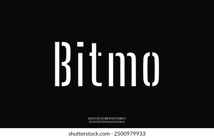 Abstract minimal modern alphabet fonts.