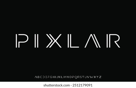 Abstract minimal modern alphabet fonts. Typography minimalist urban digital fashion future creative logo font. vector illustration. Sans Serif Font. Regular Italic Uppercase Lowercase Typography.