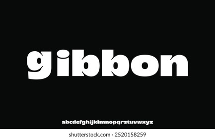 Abstract minimal modern alphabet fonts. Typography technology vector illustration