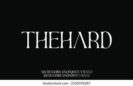 Abstract minimal modern alphabet fonts. Typography technology vector illustration