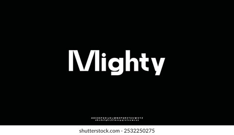 Abstract minimal modern alphabet fonts. Typography technology electronic digital music future creative font. vector illustraion
