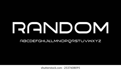 Abstract minimal modern alphabet fonts. Typography technology electronic digital music future creative font. vector illustration
