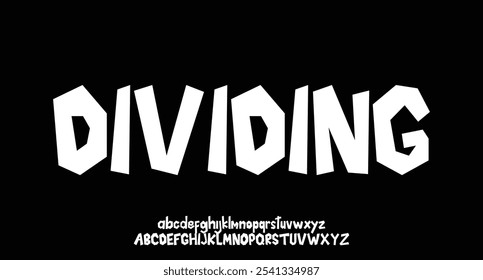 Fontes abstratas de alfabeto moderno mínimo. Tecnologia de tipografia música digital eletrônica futura fonte criativa. ilustração vetorial
