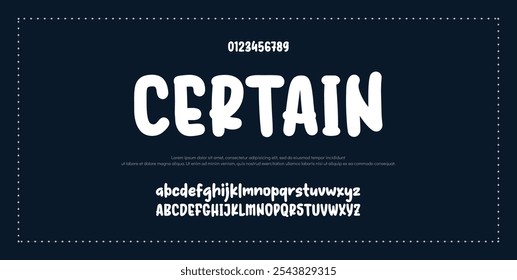 Abstract minimal modern alphabet fonts. Typography technology vector illustration