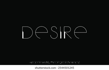 Abstract minimal modern alphabet fonts. Typography technology vector illustration