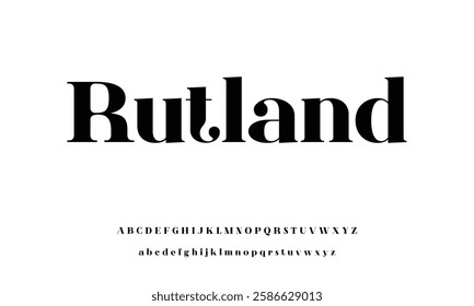 Abstract minimal modern alphabet fonts. Typography technology vector illustration