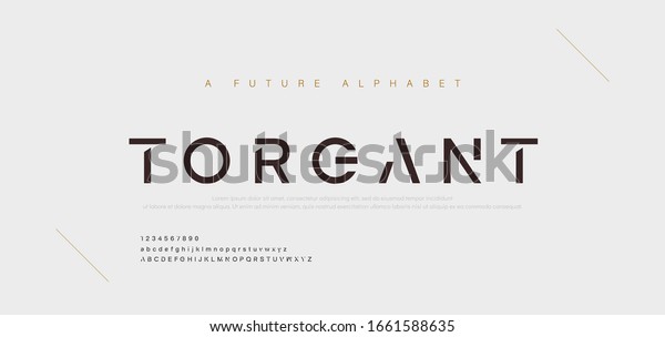 Abstract minimal modern alphabet fonts.\
Typography technology electronic digital music future creative\
font. vector\
illustration