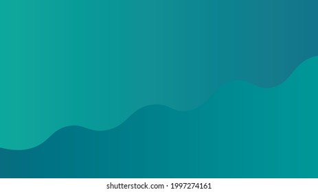 Abstract minimal and modern gradient circle background. Green and dark green gradient colorful and geometric drop circle with dynamic shapes composition HD wallpaper.