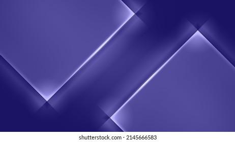 fondo de neón mínimo abstracto con líneas brillantes. La pared estaba iluminada con luz azul. Papel de pared geométrico simple.