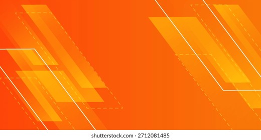 Abstractas fondo naranja mínimo con conceptos geométricos creativos y mínimos gradientes, para carteles, Anuncios, landing page nuevo concepto